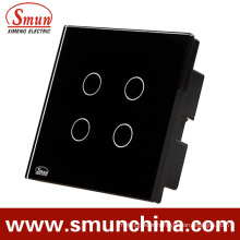 4 Key Black Simple Touch and Remote Control Switch